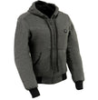 NexGen Heat Women’s Grey Heated Hoodie Jacket, – Front Zipper Insulated Thermal Wear - NXL2713