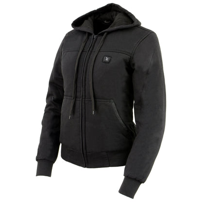 Nexgen Heat MPL2713SET12v Women's Black 'Heated' Zipper Front Hoodie (Battery Pack Included)