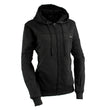 Nexgen Heat NXL2717DUAL Tech Women's Black Heated Jacket Sweatshirt Hoodie for Winter Cold Weather