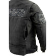 Milwaukee Leather MPL2730 Women's Black Crossover Textile Scooter Jacket with Reflective Skulls