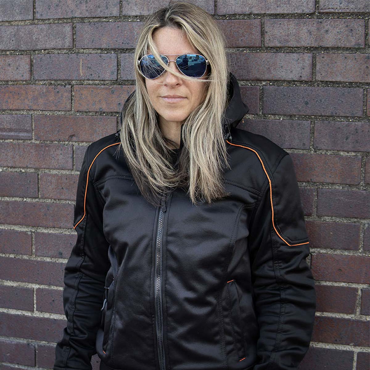 Milwaukee Leather MPL2764 Women's Black Soft Shell Armored