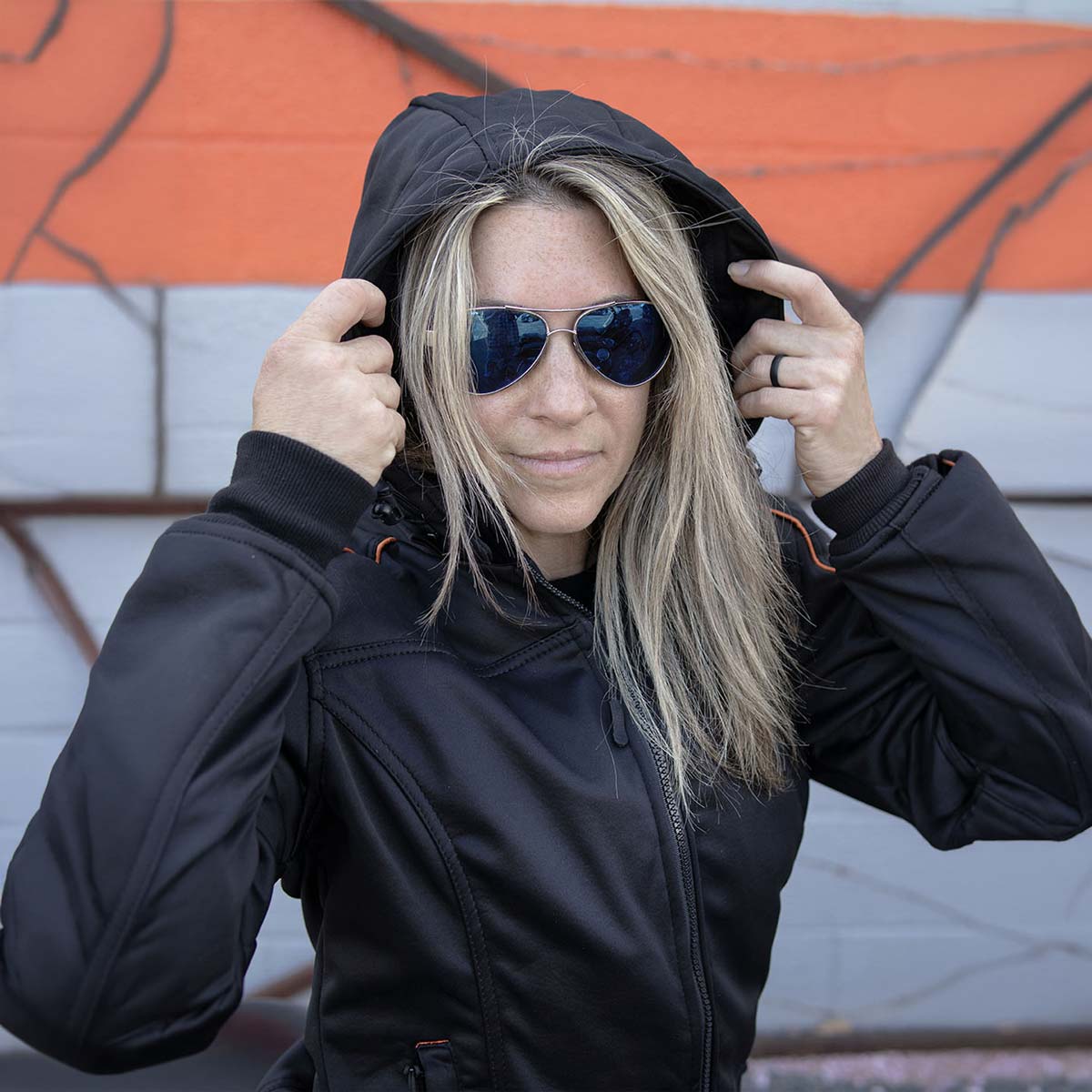 MＫT　レディース　BLK M Milwaukee Leather MPL2764 Women's Black Soft Shell Armored