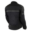 Milwaukee Leather MPL2775 Black Armored Textile Motorcycle Jacket for Women - All Season Jacket w/ Removable Liner