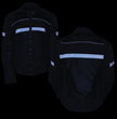 Milwaukee Leather MPL2775 Black Armored Textile Motorcycle Jacket for Women - All Season Jacket w/ Removable Liner