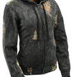 Milwaukee Leather MPL2779 Women's Mossy Oak Eclipse Zipper Front Hoodie