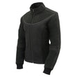 Milwaukee Leather MPL2780 Women's Black Textile and Fleece Combo Jacket