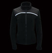 Milwaukee Leather MPL2784 Women's Black Micro Fleece Jacket with Reflective Stripes