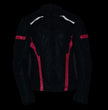 Milwaukee Leather MPL2794 Black and Pink Mesh/Textile Armored Motorcycle Racer Jacket for Women - All Season Jackets