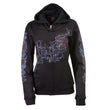 Milwaukee Leather MPLH228000 Women's Black Hoodie Sweatshirt with Live, Love, Ride and Roses Artwork Print - X-Large