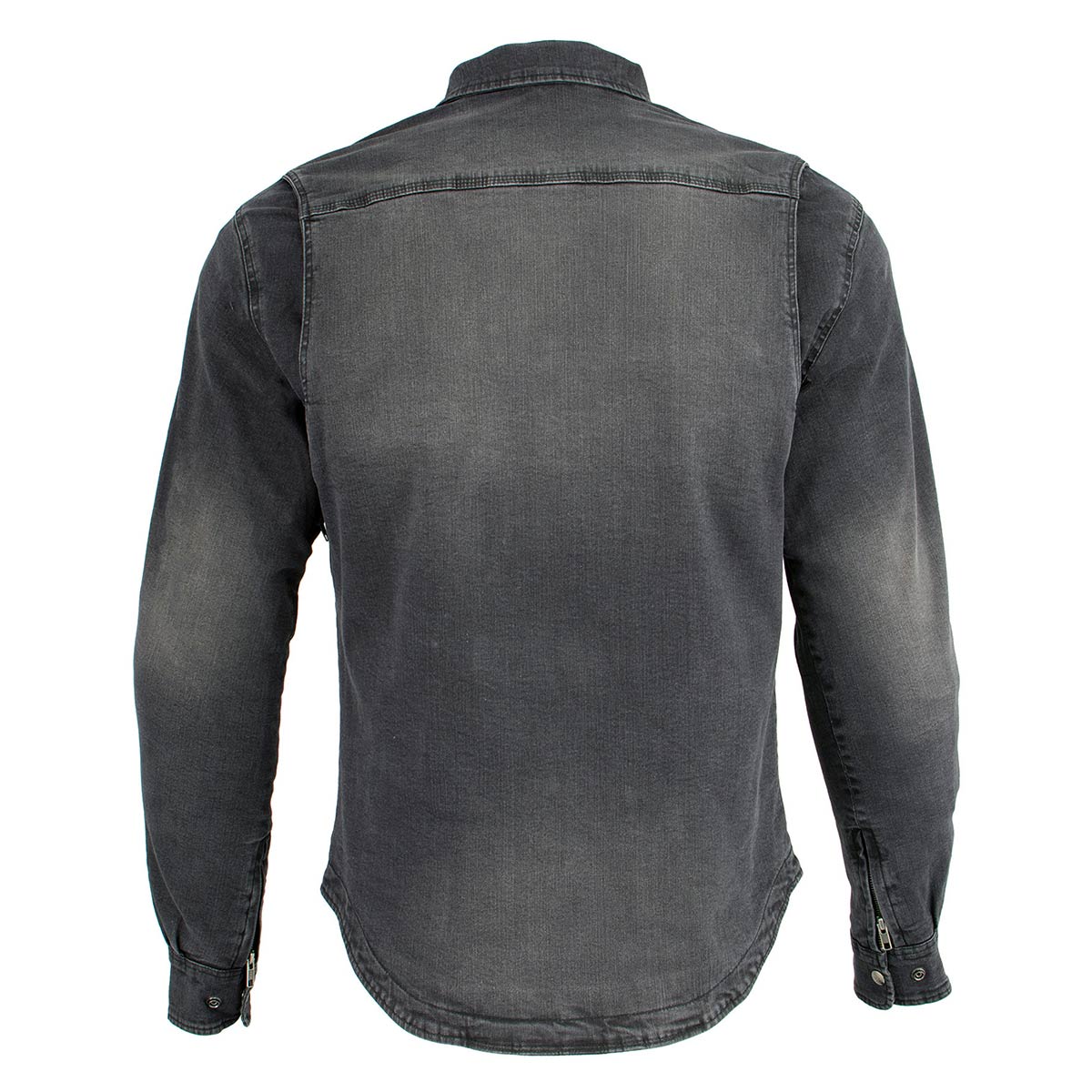 Milwaukee Leather MPM1620 Men's Black Flannel Biker Shirt w/ CE