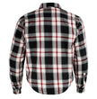 Milwaukee Leather MPM1625 Men's Plaid Flannel Biker Shirt with CE Approved Armor - Reinforced w/ Aramid Fibers