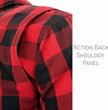 Milwaukee Leather MPM1631 Men's Plaid Flannel Biker Shirt with CE Approved Armor - Reinforced w/ Aramid Fiber