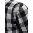 Milwaukee Leather MPM1633 Men's Plaid Flannel Biker Shirt with CE Approved Armor - Reinforced w/ Aramid Fiber