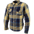 Milwaukee Leather MPM1639 Men's Plaid Flannel Biker Shirt with CE Approved Armor - Reinforced w/ Aramid Fibers