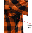 Milwaukee Leather MPM1642 Men's Plaid Hooded Flannel Biker Shirt with CE Approved Armor - Reinforced w/ Aramid Fibers