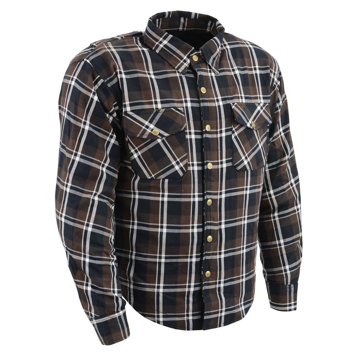 Milwaukee Leather MPM1643 Men's Plaid Flannel Biker Shirt with CE ...