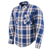 Milwaukee Leather Men's Plaid Flannel Biker Shirt with Aramid Fiber and Armor