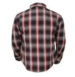 Milwaukee Leather MPM1653 Men's Plaid Flannel Biker Shirt with CE Approved Armor - Reinforced w/ Aramid Fibers