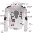 Milwaukee Leather Men's Requiem Mesh and 1300D Nylon Motorcycle Jacket with CE Armor, Removable Hoodie - MPM17018
