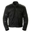 Milwaukee Leather Men's Devious Black Textile Motorcycle Jacket w/ CE Armor - MPM17025