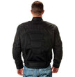 Milwaukee Leather Men's Devious Black Textile Motorcycle Jacket w/ CE Armor - MPM17025