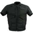 Milwaukee Leather Men's Morph Black/Grey Textile Motorcycle Jacket w/ CE Armor, Removable Sleeves - MPM17026