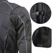 Milwaukee Leather Men's Troubled Black Textile Motorcycle Jacket w/ CE Armor - MPM17029