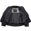 Milwaukee Leather Men's Troubled Black Textile Motorcycle Jacket w/ CE Armor - MPM17029