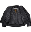 Milwaukee Leather Men's Troubled Black Textile Motorcycle Jacket w/ CE Armor - MPM17029