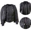 Milwaukee Leather Men's Shadow Black Textile Motorcycle Jacket w/ CE Armor - MPM17030