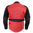 Milwaukee Leather Men's Venture Black/Red Textile Motorcycle Jacket w/ CE Armor - MPM17031