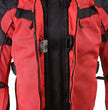 Milwaukee Leather Men's Venture Black/Red Textile Motorcycle Jacket w/ CE Armor - MPM17031