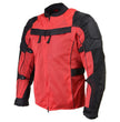 Milwaukee Leather Men's Venture Black/Red Textile Motorcycle Jacket w/ CE Armor - MPM17031