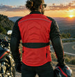 Milwaukee Leather Men's Venture Black/Red Textile Motorcycle Jacket w/ CE Armor - MPM17031