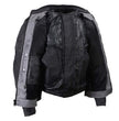 Milwaukee Leather Men's Venture Dark Grey/Black Textile Motorcycle Jacket w/ CE Armor - MPM17032
