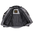 Milwaukee Leather Men's Venture Dark Grey/Black Textile Motorcycle Jacket w/ CE Armor - MPM17032