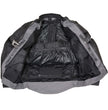 Milwaukee Leather Men's Venture Dark Grey/Black Textile Motorcycle Jacket w/ CE Armor - MPM17032