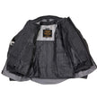 Milwaukee Leather Men's Venture Dark Grey/Black Textile Motorcycle Jacket w/ CE Armor - MPM17032
