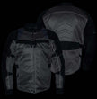 Milwaukee Leather Men's Venture Dark Grey/Black Textile Motorcycle Jacket w/ CE Armor - MPM17032