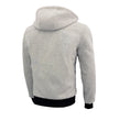 Nexgen Heat Men’s Silver Heated Hoodie Jacket – Winter Motorcycle Riding Gear for Cold Outdoors MPM1714SET