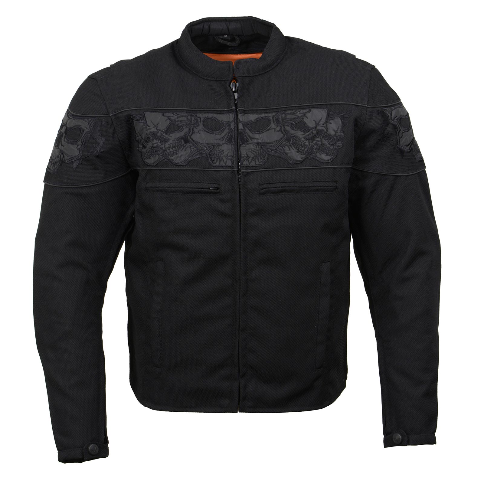 Milwaukee Leather MPM1730 Men's Black Padded Textile All Season