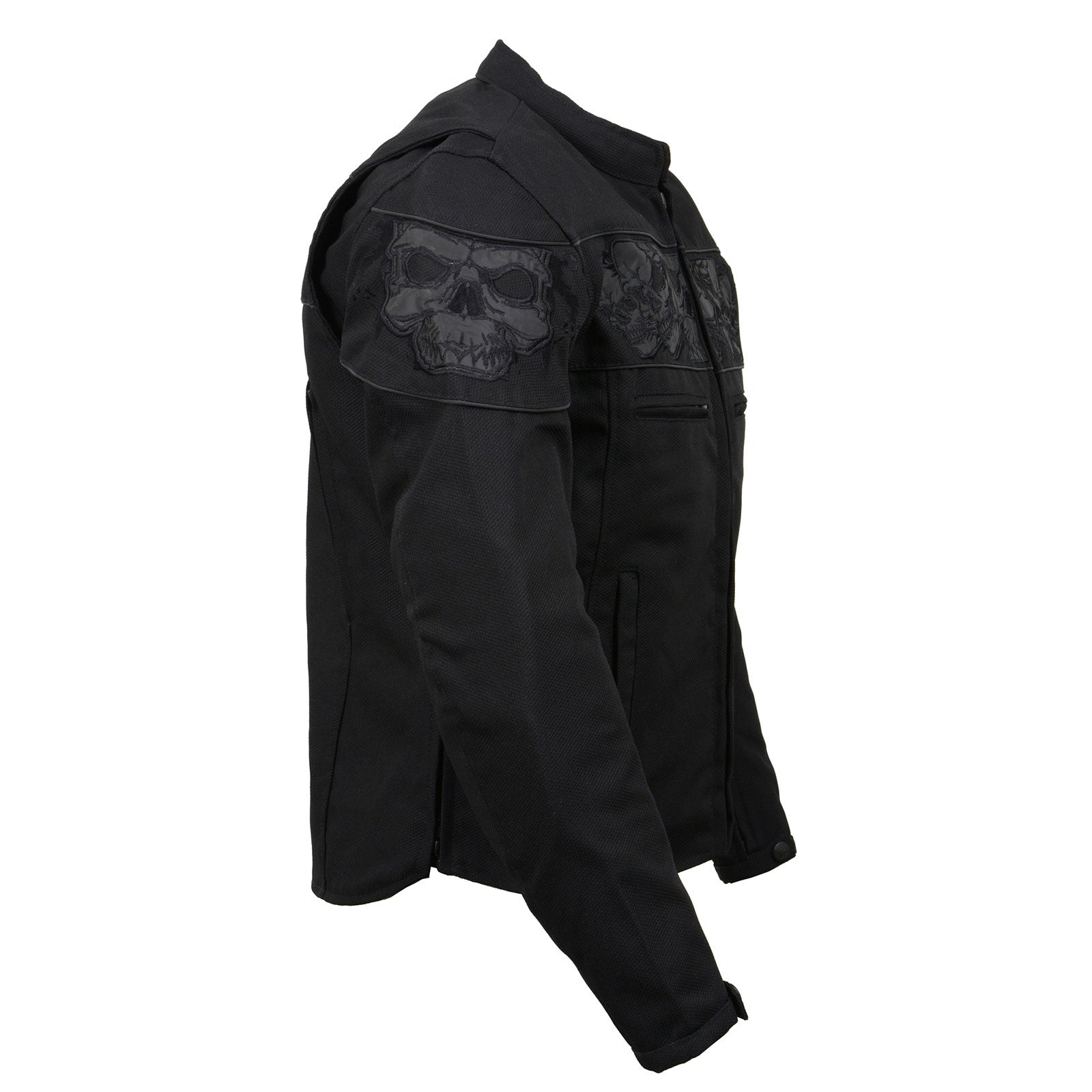 Milwaukee Leather MPM1730 Men's Black Padded Textile All Season