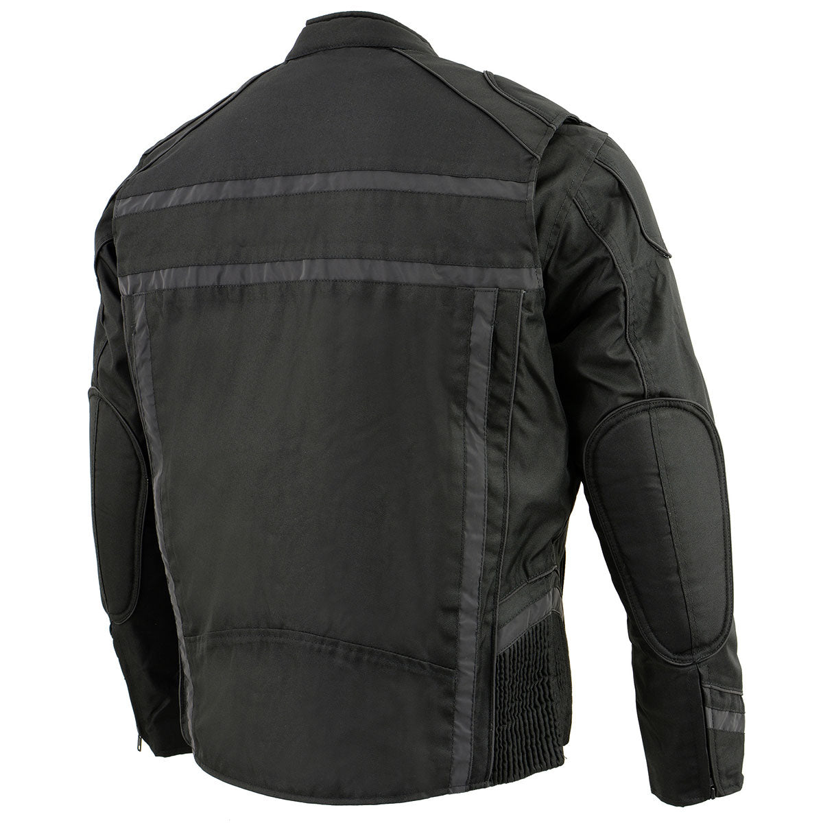 Milwaukee Leather MPM1740 Men's Black Vented Textile Jacket with