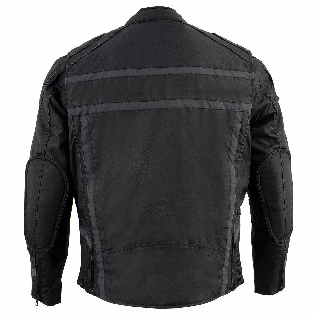 Milwaukee Leather MPM1740 Men's Black Vented Textile Jacket with