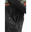 Milwaukee Leather MPM1751 Burnt Orange Leather and Textile Armored Motorcycle Jacket for Men - All Season