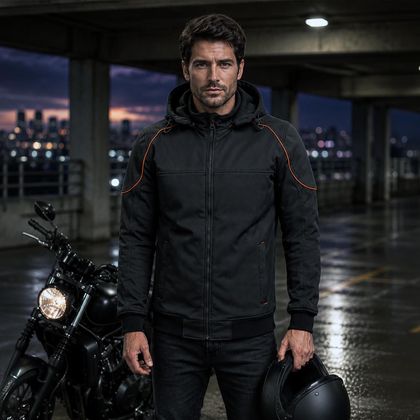 Milwaukee Leather MPM1764 Men's Black Soft Shell CE Armored