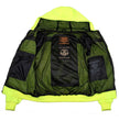 Milwaukee Leather Men's Neon-Green Streetguard Riding Hoodie - Aramid Reinforced with CE Shoulder and Elbow Armor - MPM1772
