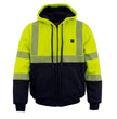 Nexgen Heat MPM1773SET Men's Heated High Visibility Work Hoodie, Neon Green Hi Vis Reflective Hoodie