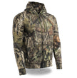 Milwaukee Leather MPM1777 Men's Mossy Oak Camouflage Zipper Front Hoodie