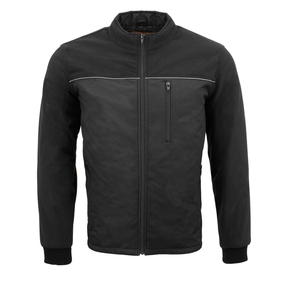 Milwaukee Leather MPM1780 Men's Black Textile and Fleece Combo